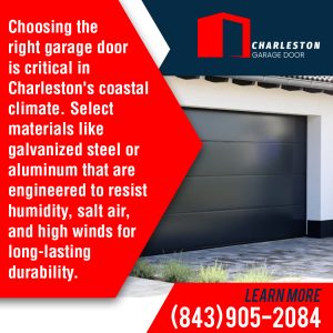 Charleston Garage Door: Weather-resistant garage doors.